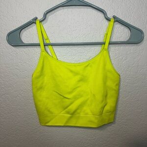 Aerie Neon Yellow Sports Bra